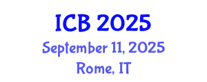 International Conference on Bioethics (ICB) September 11, 2025 - Rome, Italy
