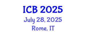 International Conference on Bioethics (ICB) July 28, 2025 - Rome, Italy