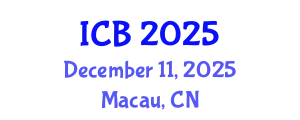 International Conference on Bioethics (ICB) December 11, 2025 - Macau, China