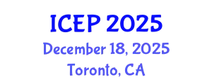 International Conference on Environment Protection (ICEP) December 18, 2025 - Toronto, Canada
