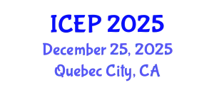 International Conference on Environment Protection (ICEP) December 25, 2025 - Quebec City, Canada