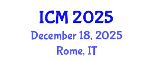International Conference on Medicine (ICM) December 18, 2025 - Rome, Italy