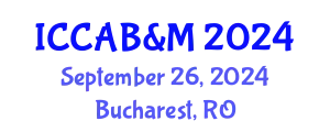 International Conference on Chemical, Agriculture, Biology & Microbiology September 26, 2024 - Bucharest, Romania