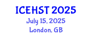 International Conference on Energy Harvesting, Storage, and Transfer July 15, 2025 - London, United Kingdom