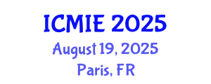 International Conference on Mechanics and Industrial Engineering August 19, 2025 - Paris, France