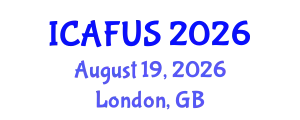 International Conference on Agriculture, Food and Urbanizing Society (ICAFUS) August 19, 2026 - London, United Kingdom