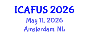 International Conference on Agriculture, Food and Urbanizing Society (ICAFUS) May 11, 2026 - Amsterdam, Netherlands