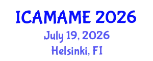 International Conference on Aerospace, Mechanical, Automotive and Materials Engineering (ICAMAME) July 19, 2026 - Helsinki, Finland