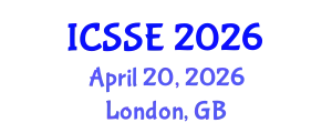 International Conference on Software Science and Engineering (ICSSE) April 20, 2026 - London, United Kingdom