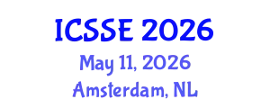International Conference on Software Science and Engineering (ICSSE) May 11, 2026 - Amsterdam, Netherlands