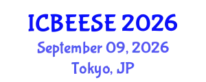 International Conference on Biological, Ecological and Environmental Sciences, and Engineering (ICBEESE) September 09, 2026 - Tokyo, Japan