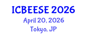 International Conference on Biological, Ecological and Environmental Sciences, and Engineering (ICBEESE) April 20, 2026 - Tokyo, Japan