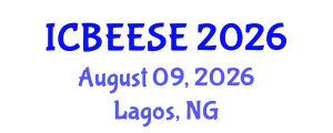 International Conference on Biological, Ecological and Environmental Sciences, and Engineering (ICBEESE) August 09, 2026 - Lagos, Nigeria