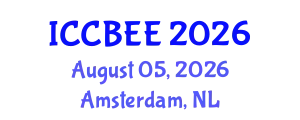 International Conference on Chemical, Biological and Environmental Engineering (ICCBEE) August 05, 2026 - Amsterdam, Netherlands
