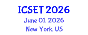 International Conference on Software Engineering and Technology (ICSET) June 01, 2026 - New York, United States