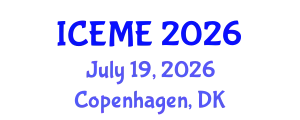 International Conference on Electrical and Mechatronics Engineering (ICEME) July 19, 2026 - Copenhagen, Denmark