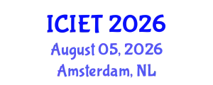 International Conference on Innovation and Educational Transformation (ICIET) August 05, 2026 - Amsterdam, Netherlands