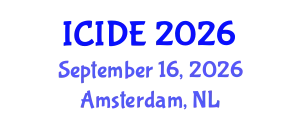 International Conference on Industrial Design Engineering (ICIDE) September 16, 2026 - Amsterdam, Netherlands