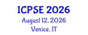 International Conference on Pharmaceutical Science and Engineering (ICPSE) August 12, 2026 - Venice, Italy