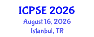 International Conference on Pharmaceutical Science and Engineering (ICPSE) August 16, 2026 - Istanbul, Turkey