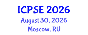 International Conference on Pharmaceutical Science and Engineering (ICPSE) August 30, 2026 - Moscow, Russia