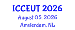 International Conference on Combustion, Energy Utilisation and Thermodynamics (ICCEUT) August 05, 2026 - Amsterdam, Netherlands