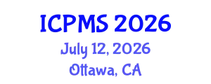 International Conference on Port and Maritime Security (ICPMS) July 12, 2026 - Ottawa, Canada