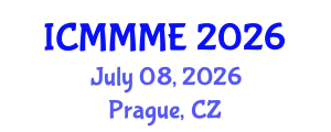 International Conference on Mechanical, Mechatronics and Manufacturing Engineering (ICMMME) July 08, 2026 - Prague, Czechia