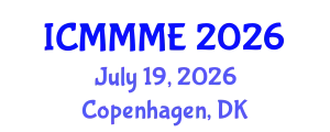 International Conference on Mechanical, Mechatronics and Manufacturing Engineering (ICMMME) July 19, 2026 - Copenhagen, Denmark