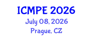 International Conference on Mechanical and Production Engineering (ICMPE) July 08, 2026 - Prague, Czechia