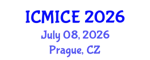 International Conference on Modelling, Identification and Control Engineering (ICMICE) July 08, 2026 - Prague, Czechia