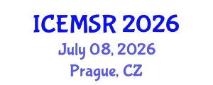 International Conference on Environmental Monitoring, Simulation and Remediation (ICEMSR) July 08, 2026 - Prague, Czechia