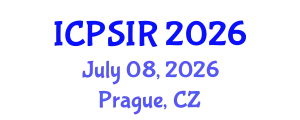 International Conference on Political Science and International Relations (ICPSIR) July 08, 2026 - Prague, Czechia