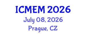 International Conference on Mathematics, Economics and Management (ICMEM) July 08, 2026 - Prague, Czechia