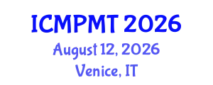 International Conference on Marketing, Product Management and Technology (ICMPMT) August 12, 2026 - Venice, Italy