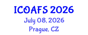 International Conference on Organic Agriculture and Food Security (ICOAFS) July 08, 2026 - Prague, Czechia