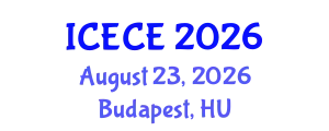International Conference on Environmental and Civil Engineering (ICECE) August 23, 2026 - Budapest, Hungary