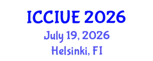 International Conference on Civil, Infrastructure and Urban Engineering (ICCIUE) July 19, 2026 - Helsinki, Finland