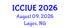 International Conference on Civil, Infrastructure and Urban Engineering (ICCIUE) August 09, 2026 - Lagos, Nigeria