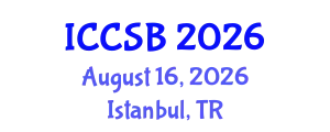 International Conference on Computational and Systems Biology (ICCSB) August 16, 2026 - Istanbul, Turkey