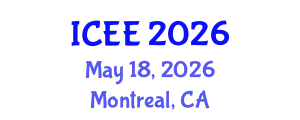 International Conference on Electrical Engineering (ICEE) May 18, 2026 - Montreal, Canada