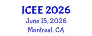 International Conference on Electrical Engineering (ICEE) June 15, 2026 - Montreal, Canada