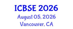 International Conference on Biomechanics and Sports Engineering (ICBSE) August 05, 2026 - Vancouver, Canada