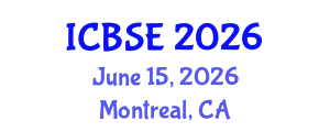 International Conference on Biomechanics and Sports Engineering (ICBSE) June 15, 2026 - Montreal, Canada