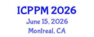 International Conference on Pharmacology and Pharmaceutical Medicine (ICPPM) June 15, 2026 - Montreal, Canada