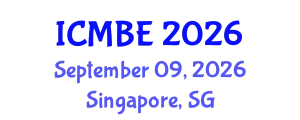 International Conference on Medical and Biological Engineering (ICMBE) September 09, 2026 - Singapore, Singapore