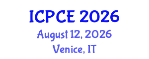 International Conference on Pharmacy and Chemical Engineering (ICPCE) August 12, 2026 - Venice, Italy