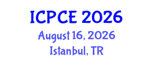 International Conference on Pharmacy and Chemical Engineering (ICPCE) August 16, 2026 - Istanbul, Turkey