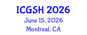 International Conference on Gender, Sex and Healthcare (ICGSH) June 15, 2026 - Montreal, Canada
