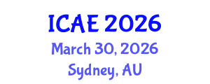 International Conference on Agricultural Engineering (ICAE) March 30, 2026 - Sydney, Australia